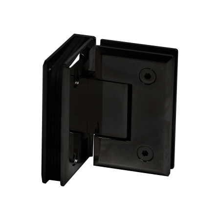 Balama sticla-sticla 90°,  cu cant black