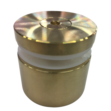 Conector monopunct  tip distanțier  rotund (sticla 8-16mm)  30xØ50mm, gold satin