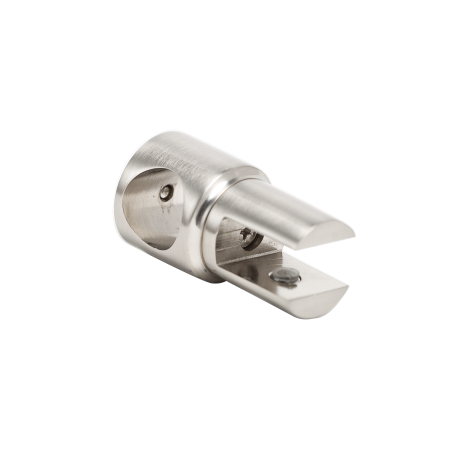 Conector stabilizare  teava-sticla, deschis   satinat