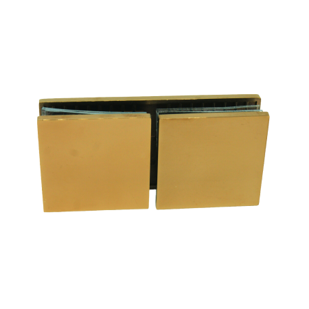 Conector sticlă-sticlă  rectangular 180° gold