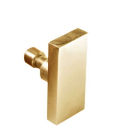 Conector țeavă-panou fix  sticla (8-10mm) gold