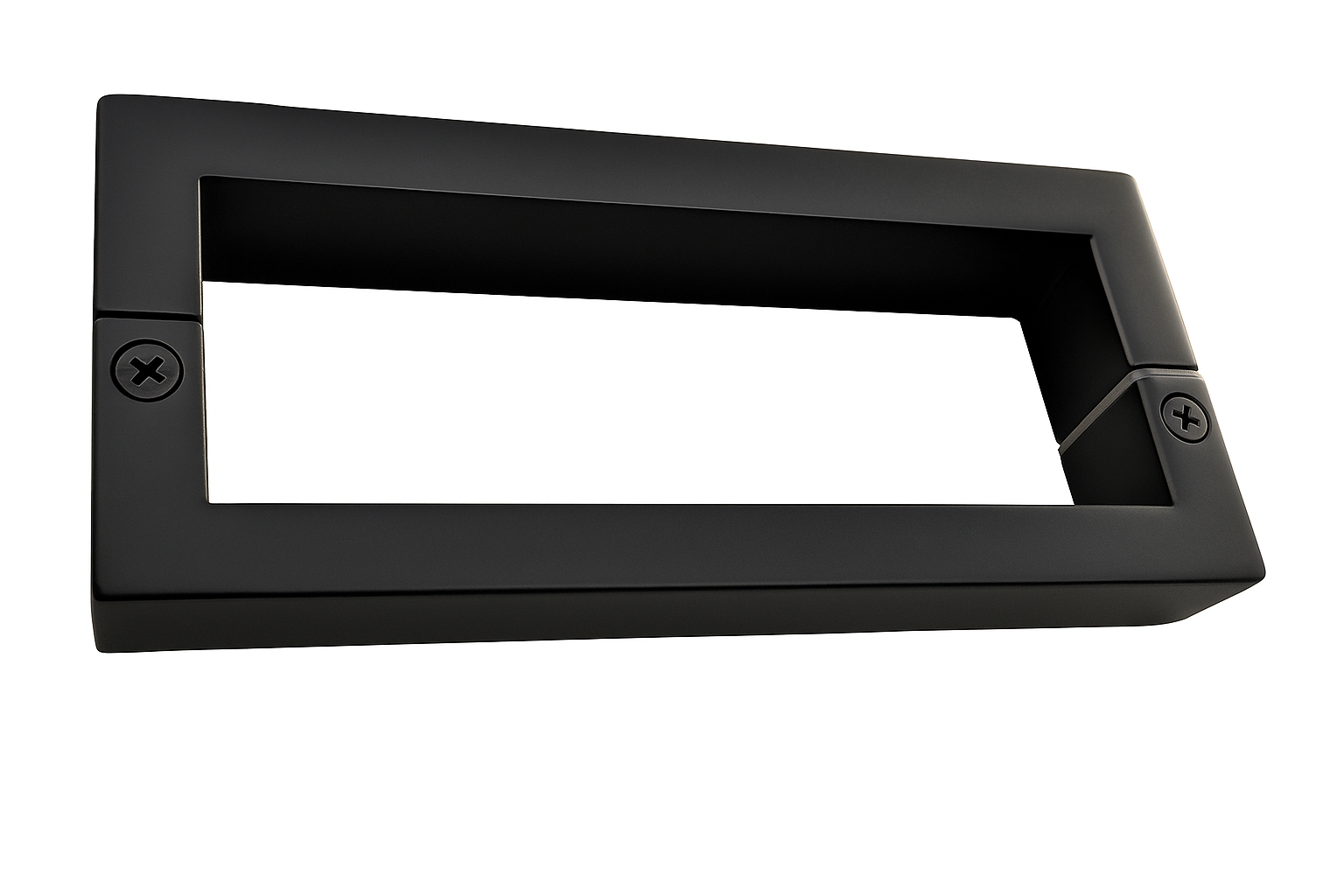 Mâner vertical rectangular  bilateral (h-180mm,  int-165mm), black